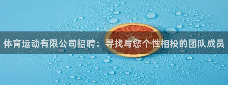 三亿体育：体育运动有限公司招聘：寻找与您个性相投的团队成员
