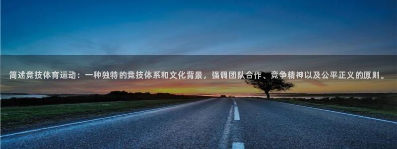三亿体育网页版：简述竞技体育运动：一种独特的竞技体系和文化背景，强调团队合作、竞争精神以及公平正义的原则。