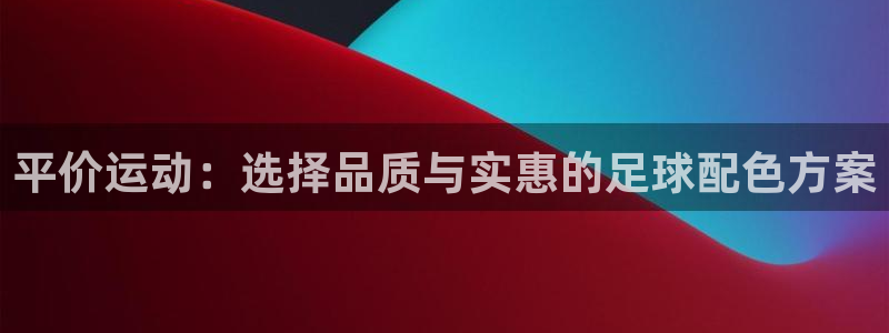 三亿体育网页版：平价运动：选择品质与实惠的足球配色方案