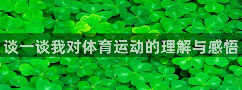 三亿体育网：谈一谈我对体育运动的理解与感悟