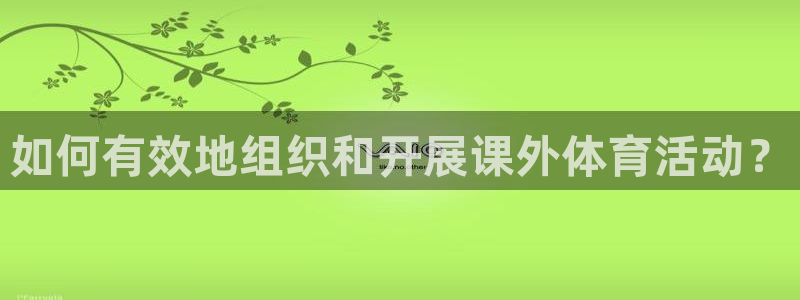 三亿体育网：如何有效地组织和开展课外体育活动？